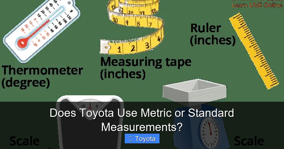 Does Toyota Use Metric or Standard Measurements?