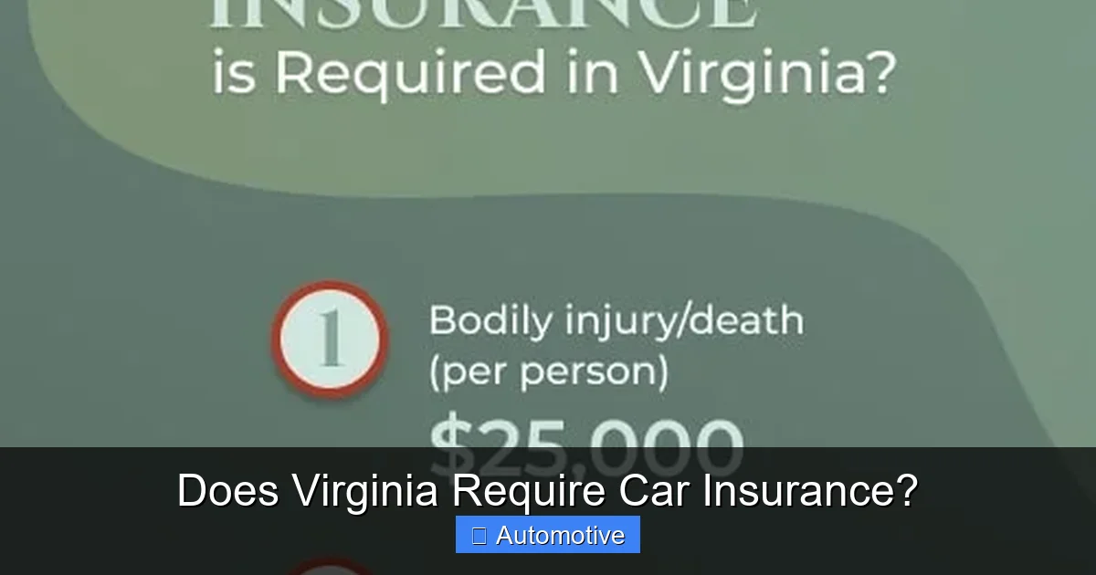Does Virginia Require Car Insurance?