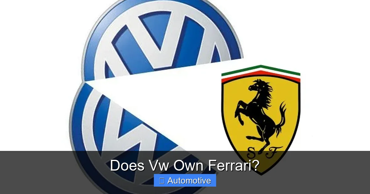 Does Vw Own Ferrari?
