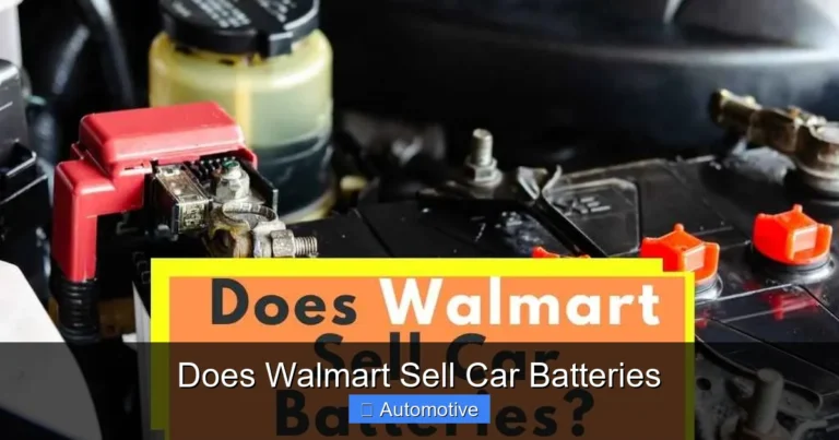 Does Walmart Sell Car Batteries
