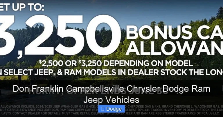 Don Franklin Campbellsville Chrysler Dodge Ram Jeep Vehicles