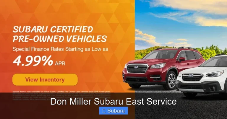 Don Miller Subaru East Service