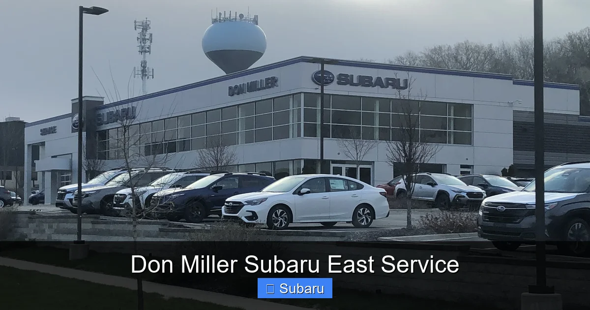 Don Miller Subaru East Service