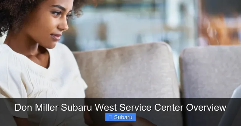 Don Miller Subaru West Service Center Overview