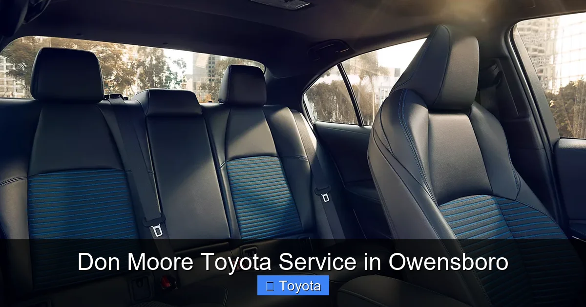 Don Moore Toyota Service in Owensboro