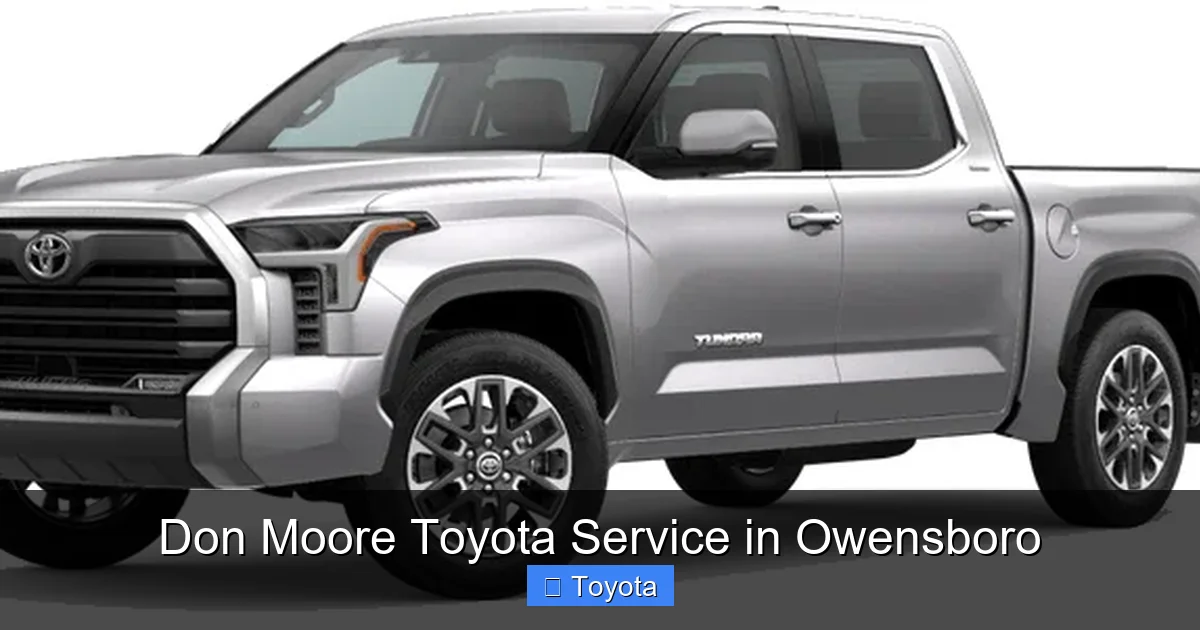 Don Moore Toyota Service in Owensboro