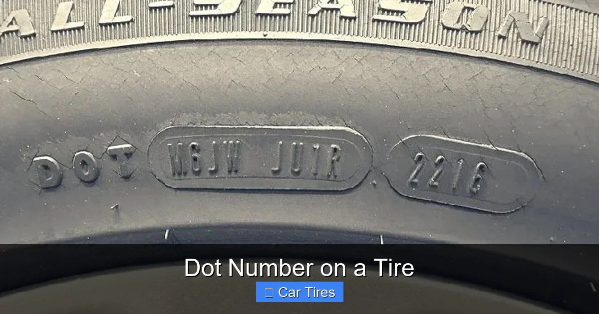 Dot Number on a Tire