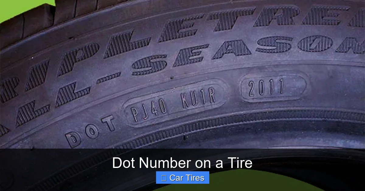 Dot Number on a Tire