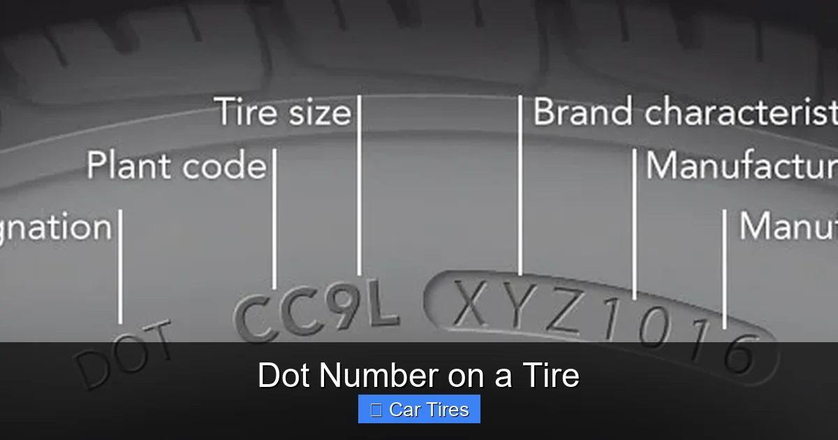 Dot Number on a Tire