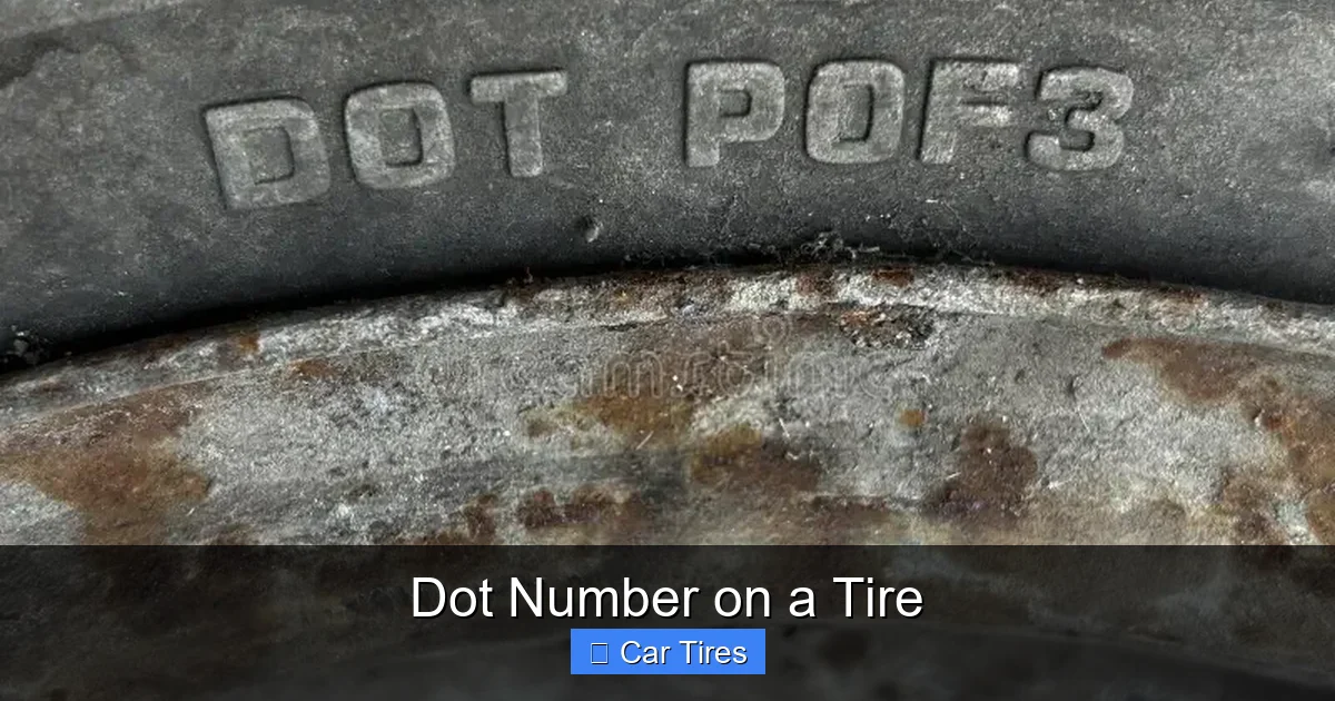 Dot Number on a Tire
