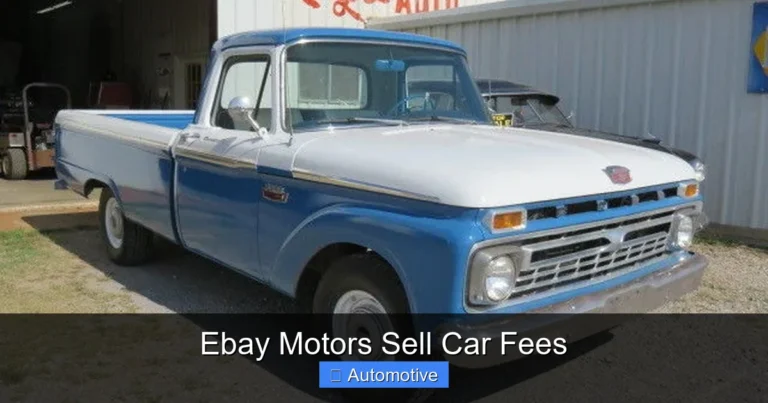 Ebay Motors Sell Car Fees