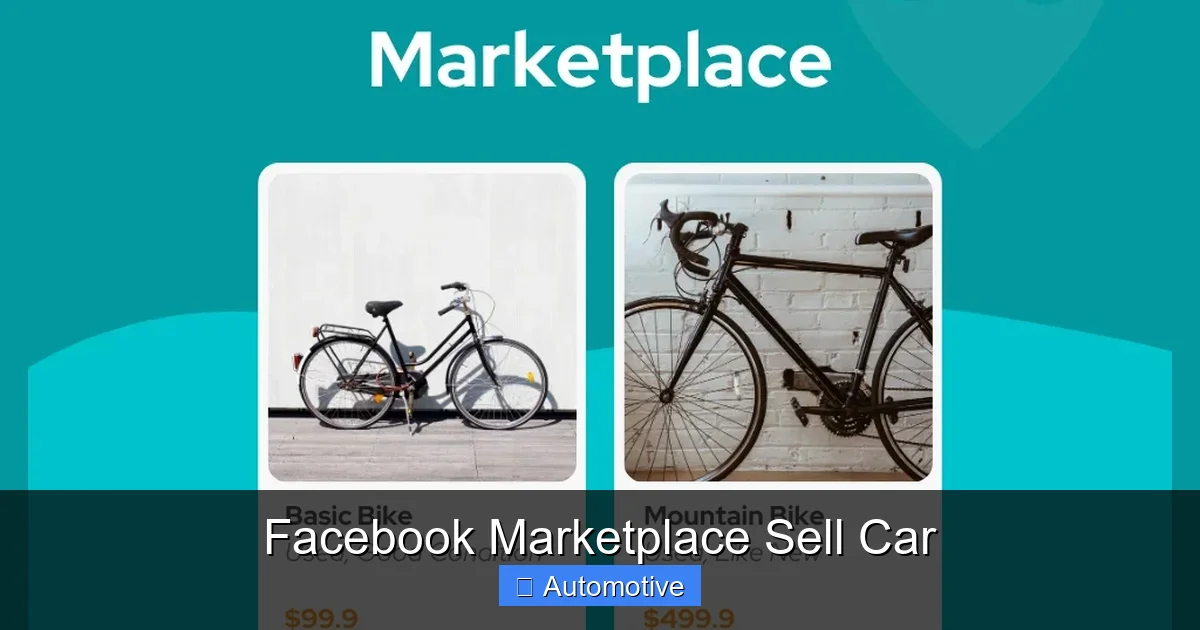Facebook Marketplace Sell Car