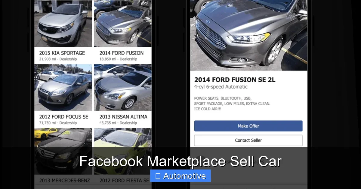 Facebook Marketplace Sell Car