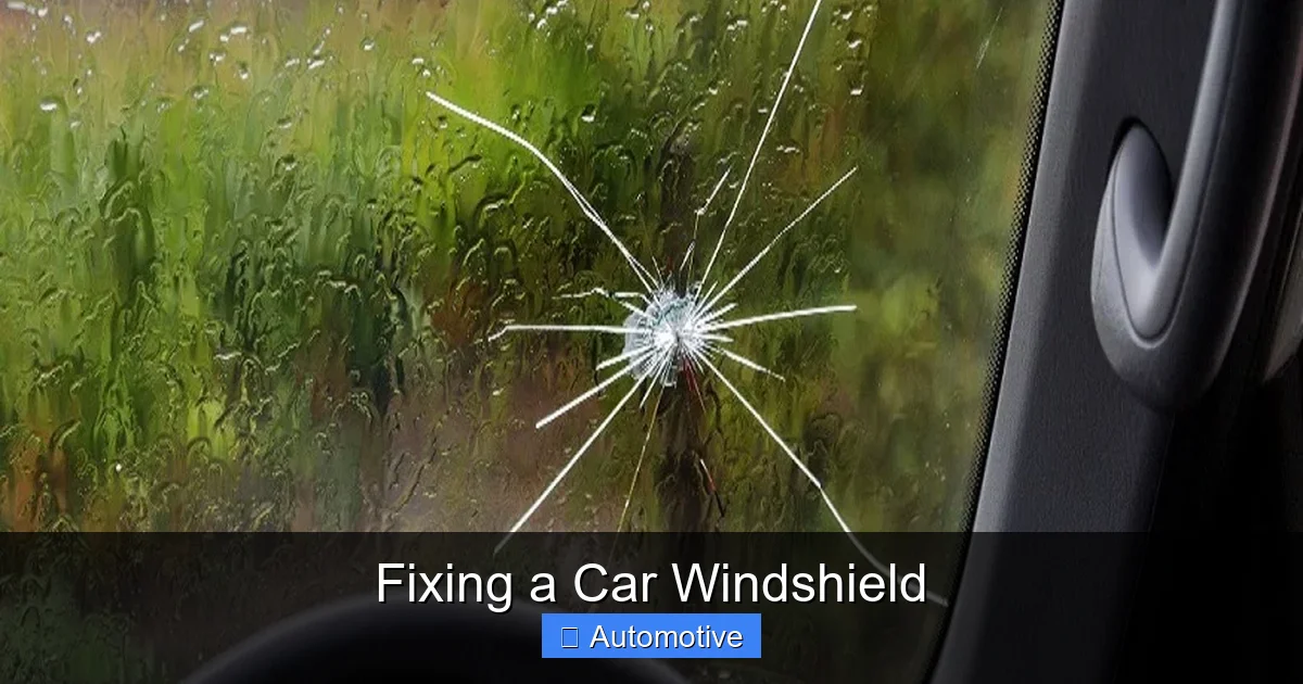 Fixing a Car Windshield