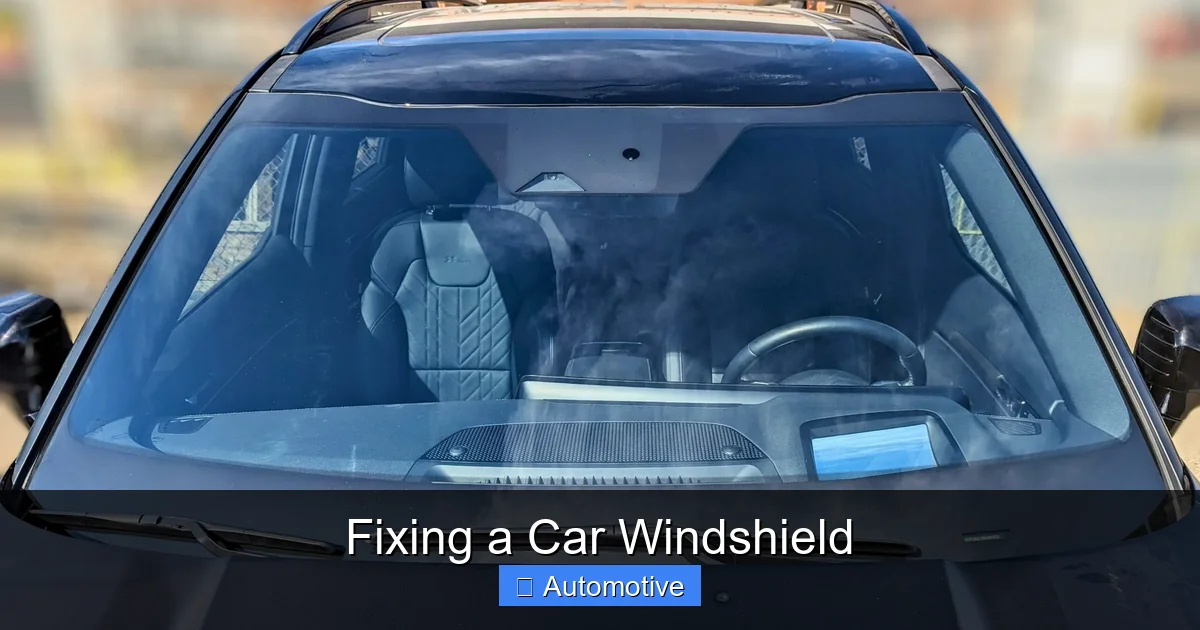 Fixing a Car Windshield