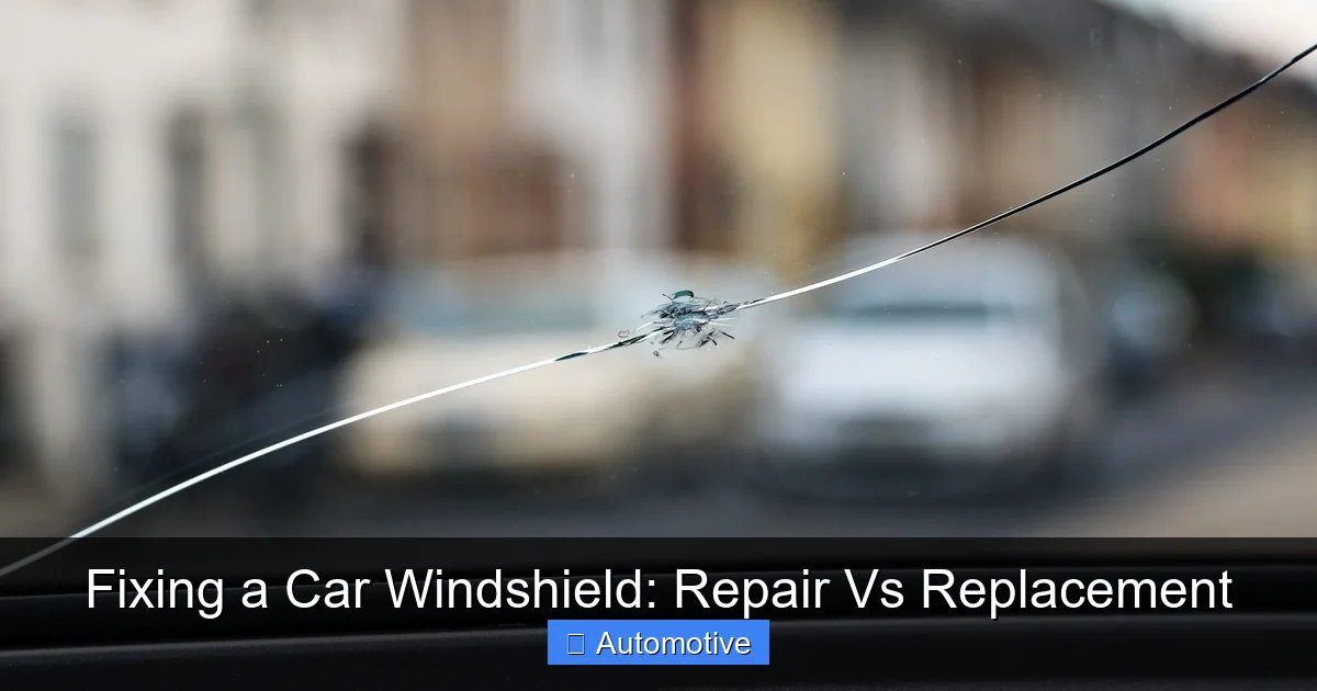 Fixing a Car Windshield: Repair Vs Replacement