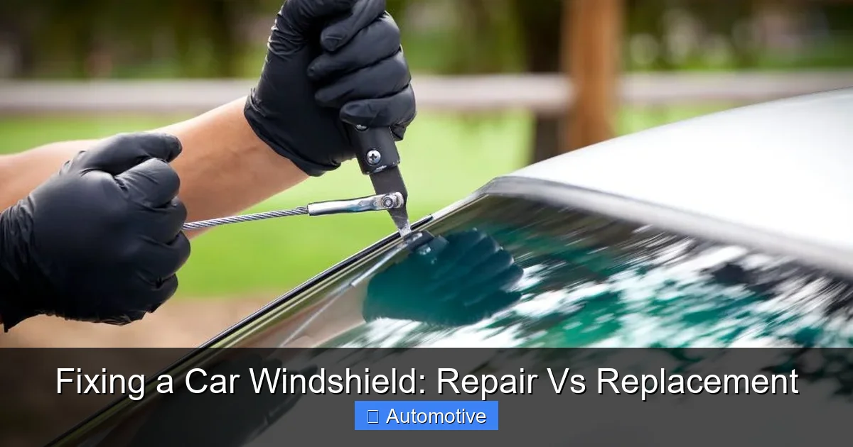 Fixing a Car Windshield: Repair Vs Replacement