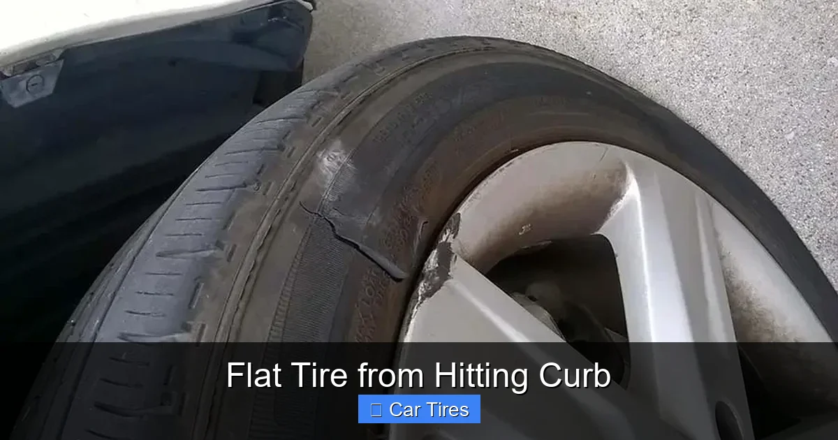 Flat Tire from Hitting Curb