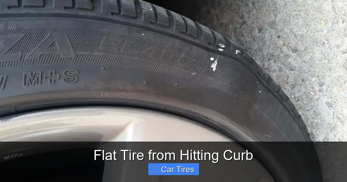 Flat Tire from Hitting Curb