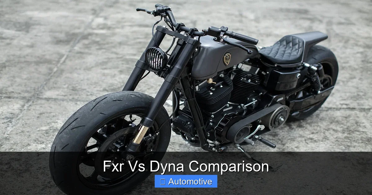 Fxr Vs Dyna Comparison