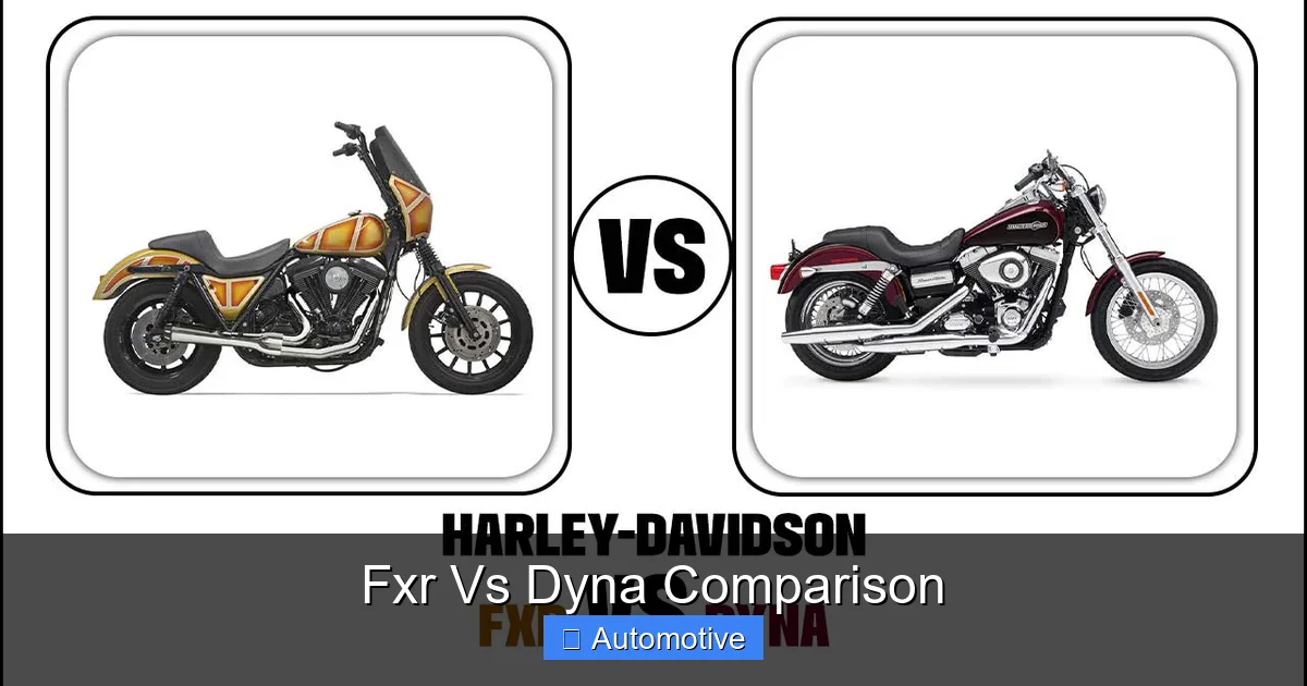 Fxr Vs Dyna Comparison