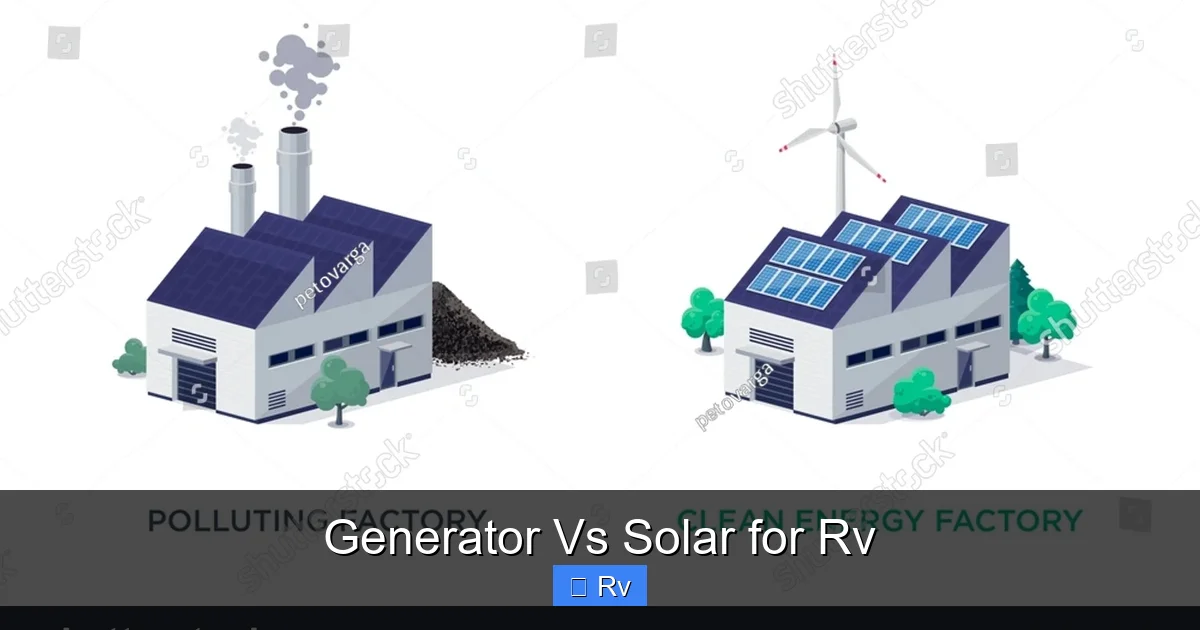 Generator Vs Solar for Rv