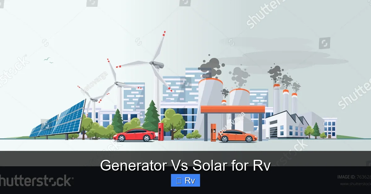 Generator Vs Solar for Rv