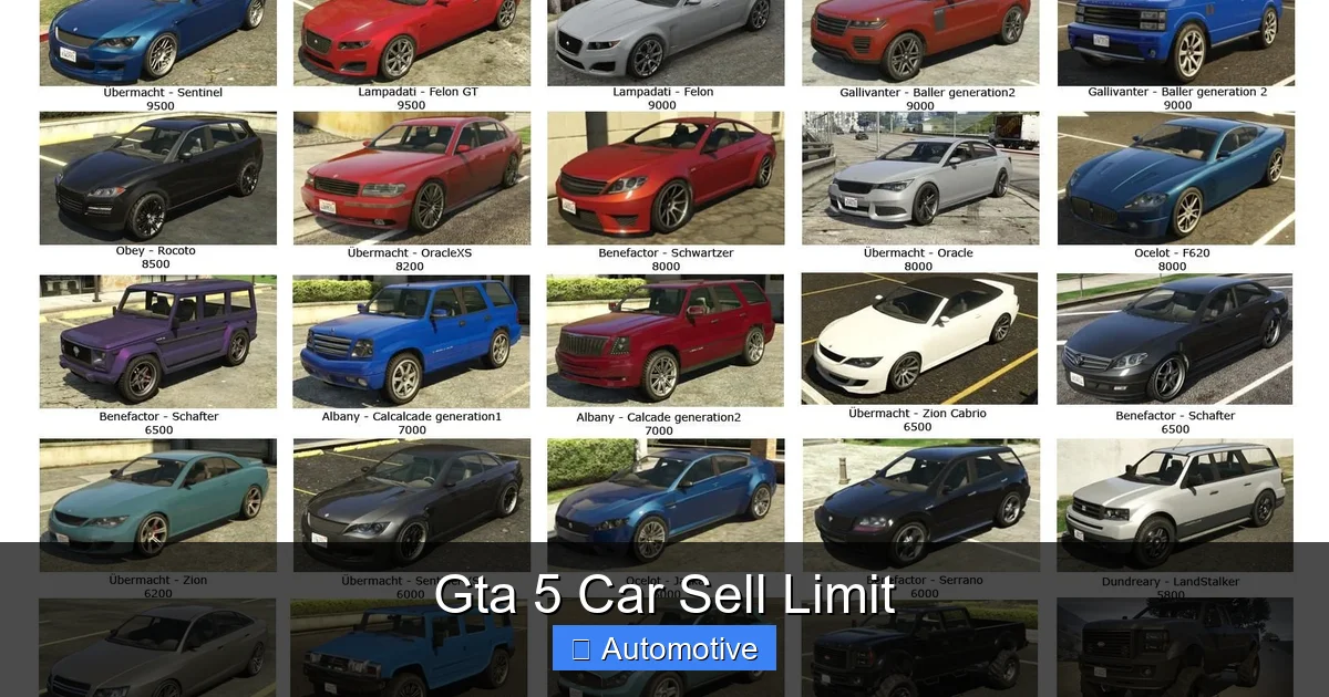 Gta 5 Car Sell Limit