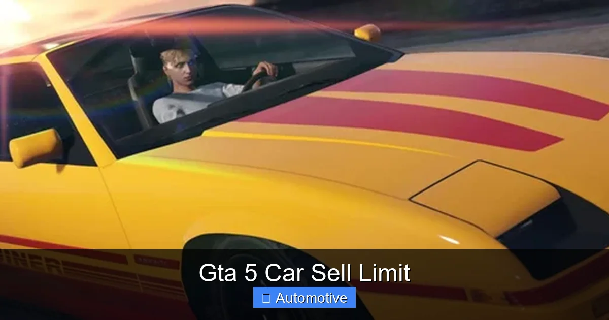 Gta 5 Car Sell Limit