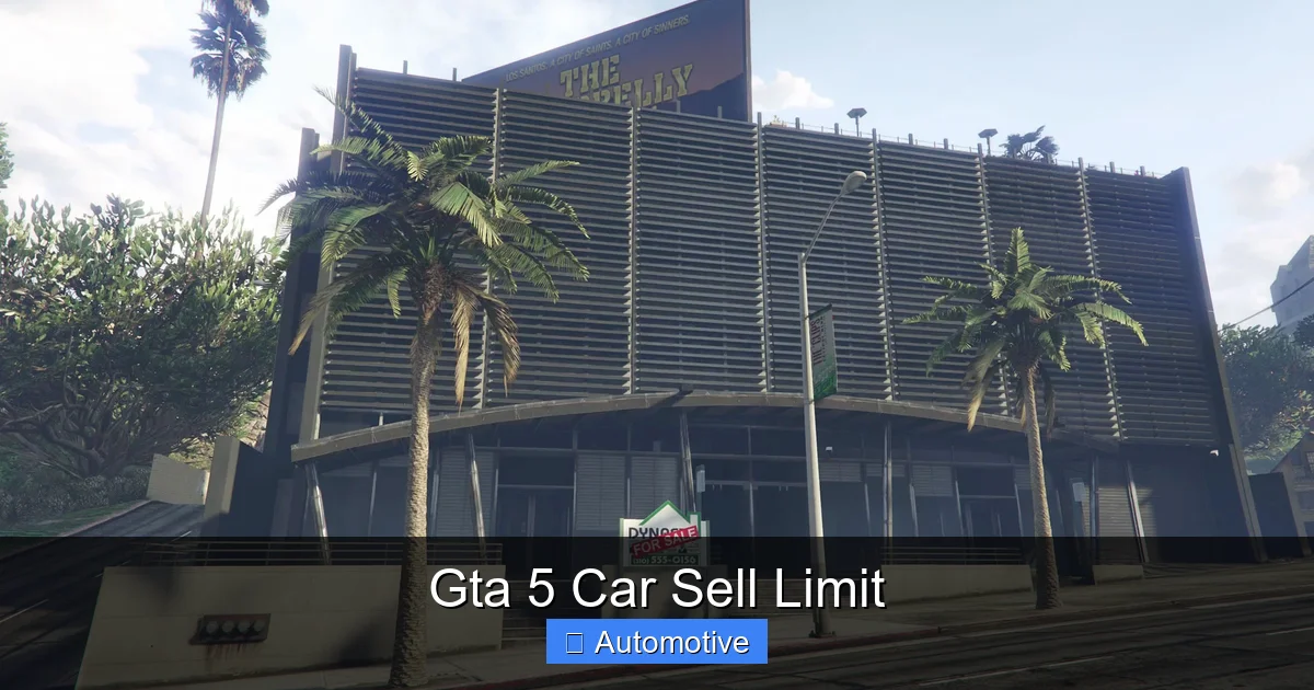 Gta 5 Car Sell Limit