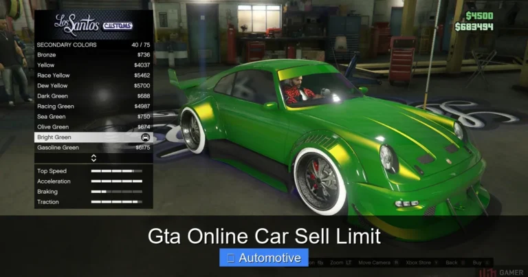 Gta Online Car Sell Limit