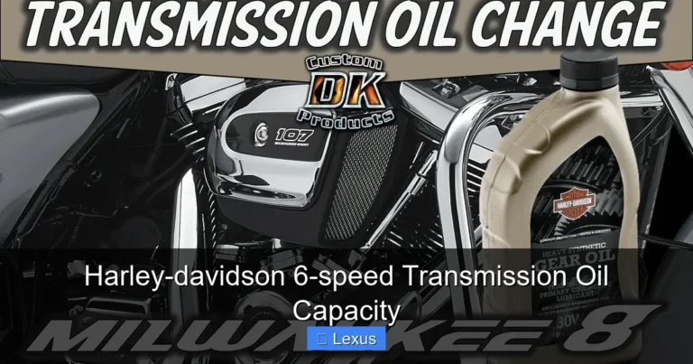 Harley-davidson 6-speed Transmission Oil Capacity