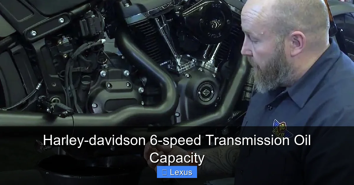 Harley-davidson 6-speed Transmission Oil Capacity