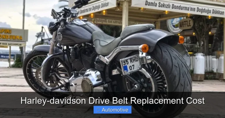 Harley-davidson Drive Belt Replacement Cost