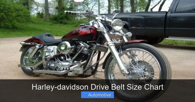 Harley-davidson Drive Belt Size Chart