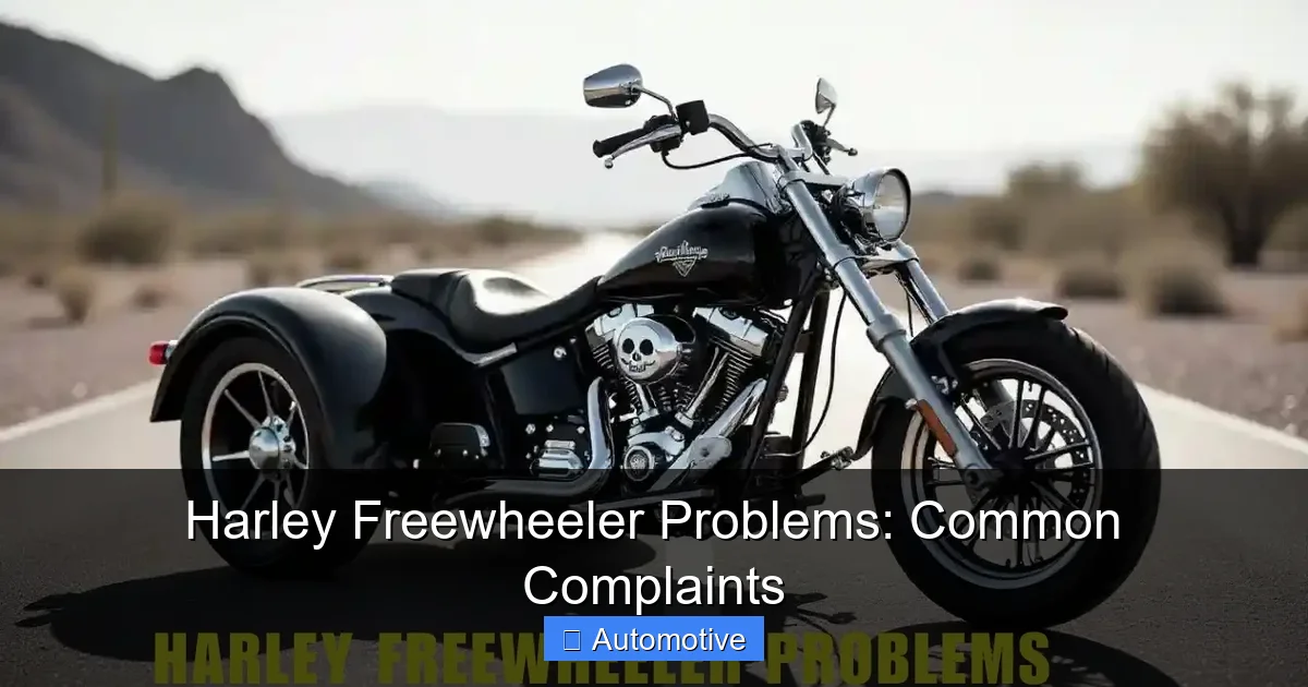 Harley Freewheeler Problems: Common Complaints