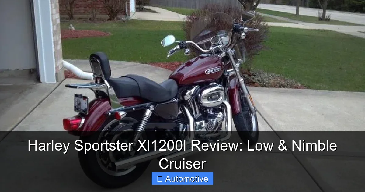 Harley Sportster Xl1200l Review: Low & Nimble Cruiser