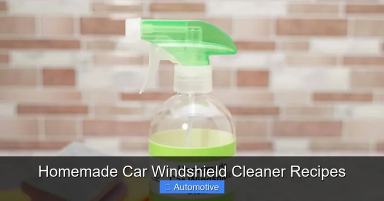 Homemade Car Windshield Cleaner Recipes