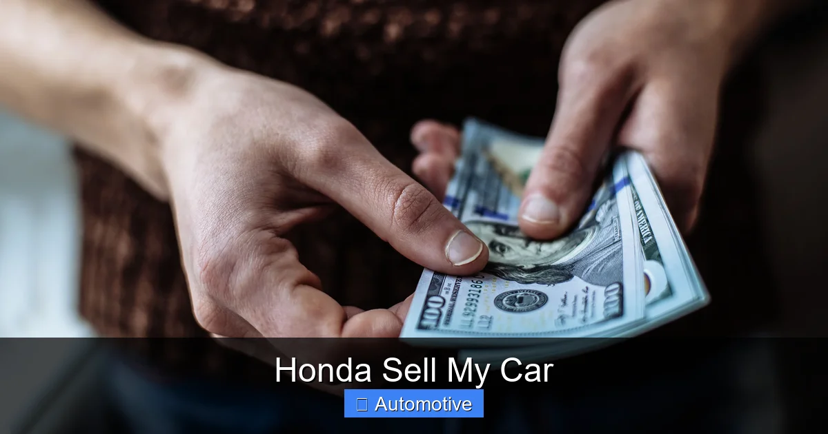 Honda Sell My Car