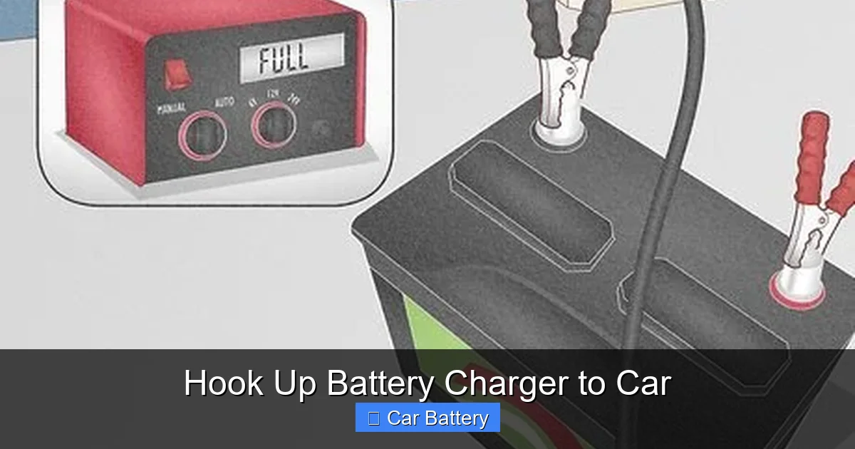 Hook Up Battery Charger to Car