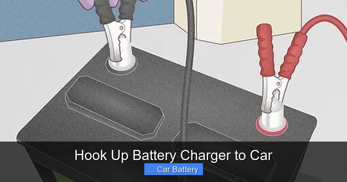 Hook Up Battery Charger to Car