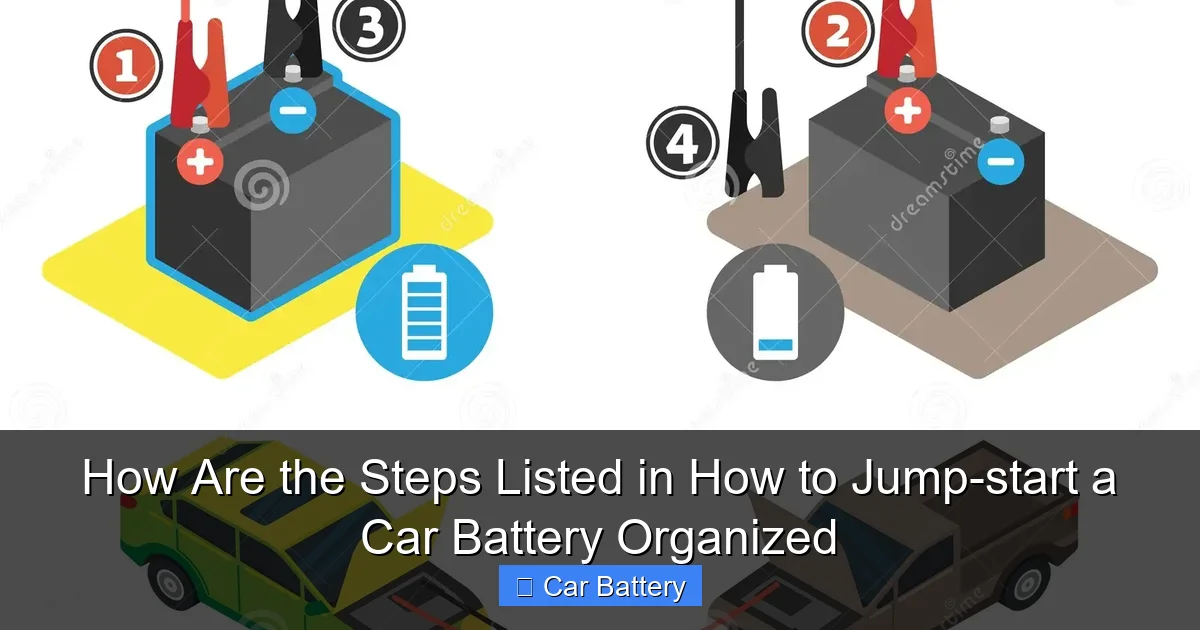 How Are the Steps Listed in How to Jump-start a Car Battery Organized