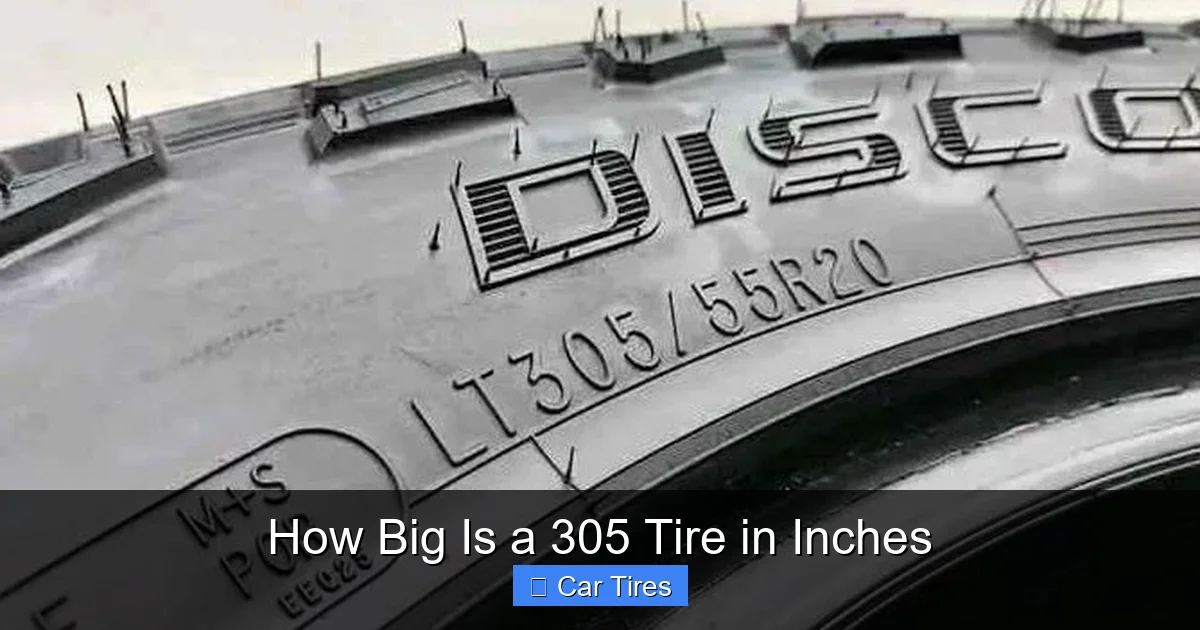 How Big Is a 305 Tire in Inches