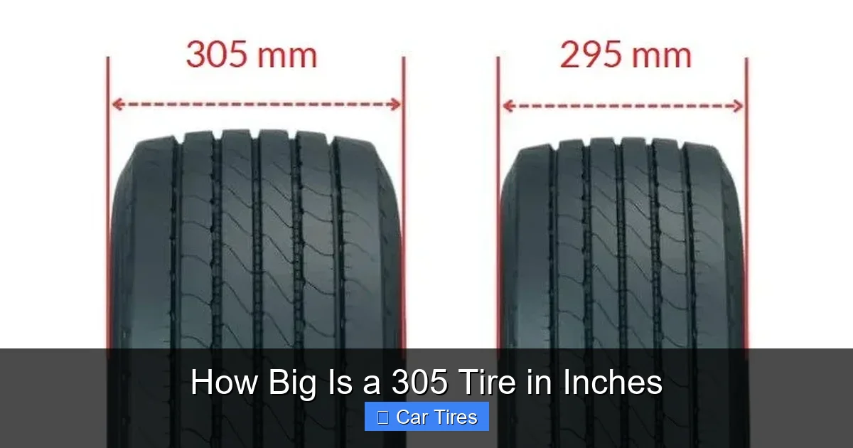 How Big Is a 305 Tire in Inches