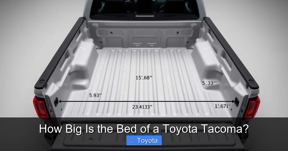 How Big Is the Bed of a Toyota Tacoma?