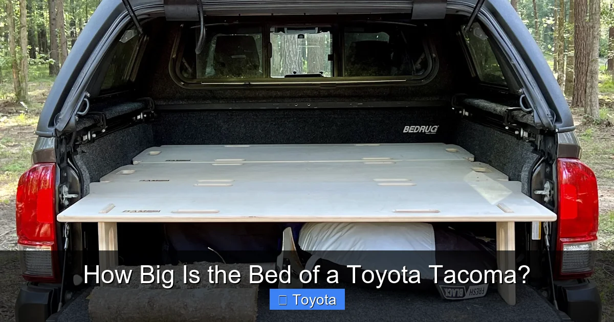 How Big Is the Bed of a Toyota Tacoma?