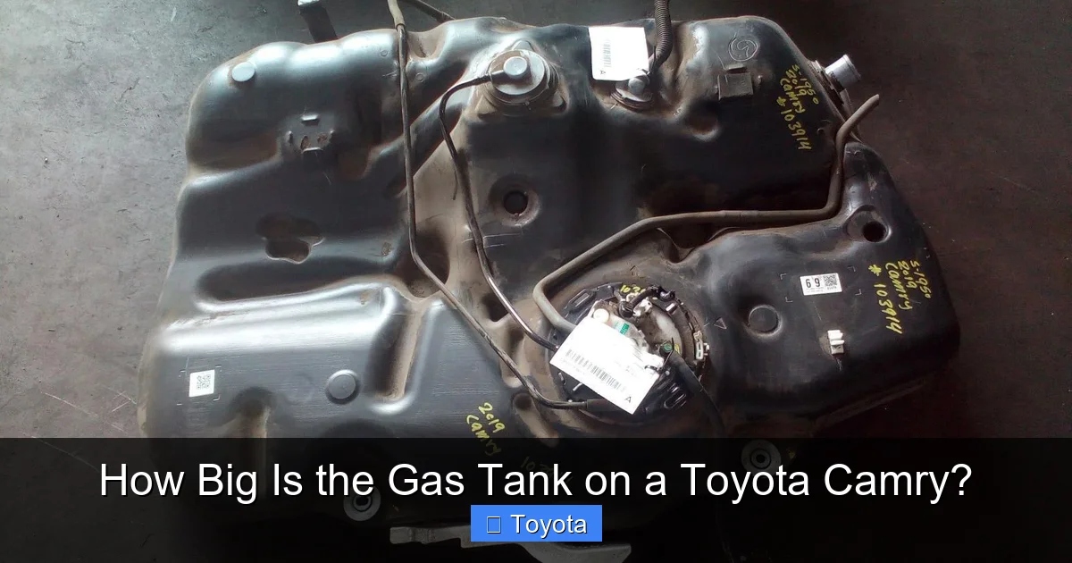 How Big Is the Gas Tank on a Toyota Camry?