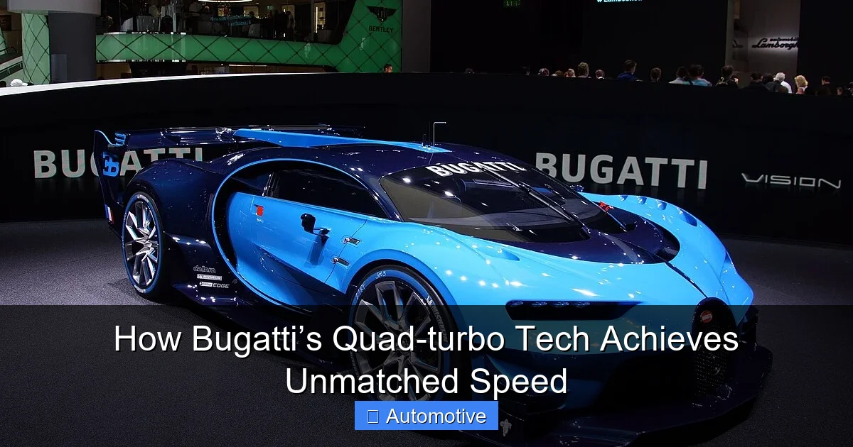 How Bugatti’s Quad-turbo Tech Achieves Unmatched Speed