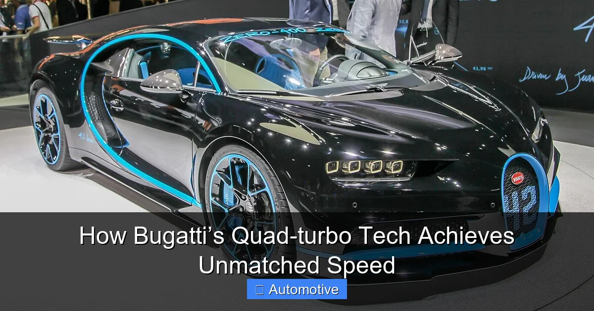 How Bugatti’s Quad-turbo Tech Achieves Unmatched Speed