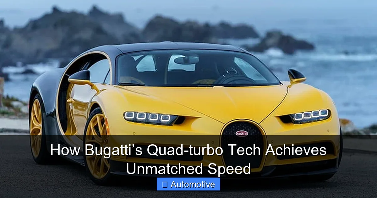 How Bugatti’s Quad-turbo Tech Achieves Unmatched Speed